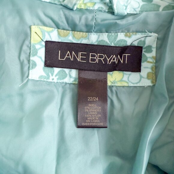 Lane Bryant Lightweight Vintage Floral Button-Up Trench Coat – Size 22/24 - Picture 10 of 10